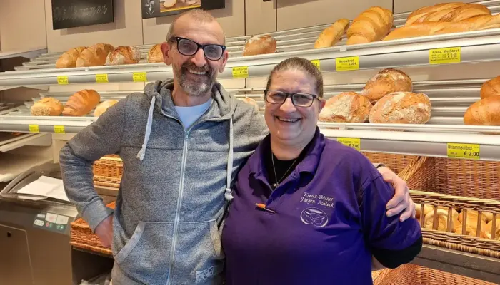 Martina und Jürgen Schieck Kreuzbäcker Reilingen Bild von Reilinger Zeitung